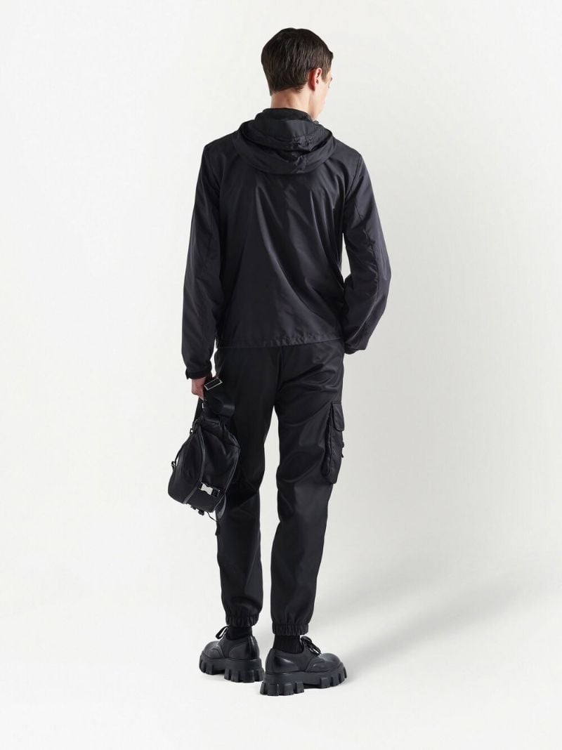 Black Re-nylon Logo Jacket