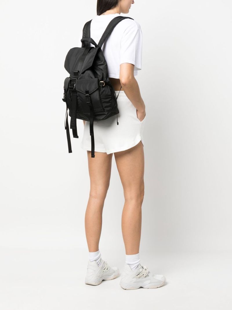 Black Tech Multi-pocket Backpack