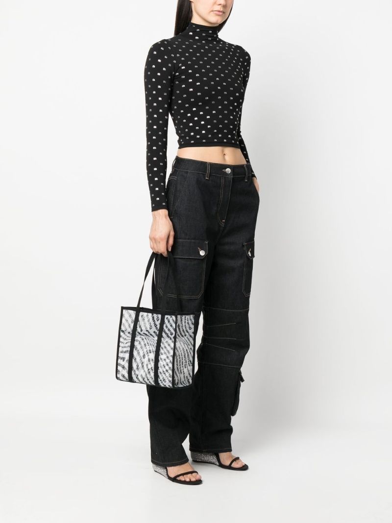 Black the Freeze Large Tote Bag