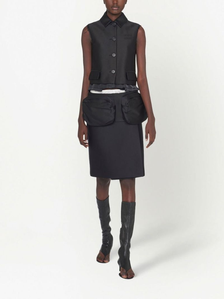 Black Radzimir Midi Pencil Skirt
