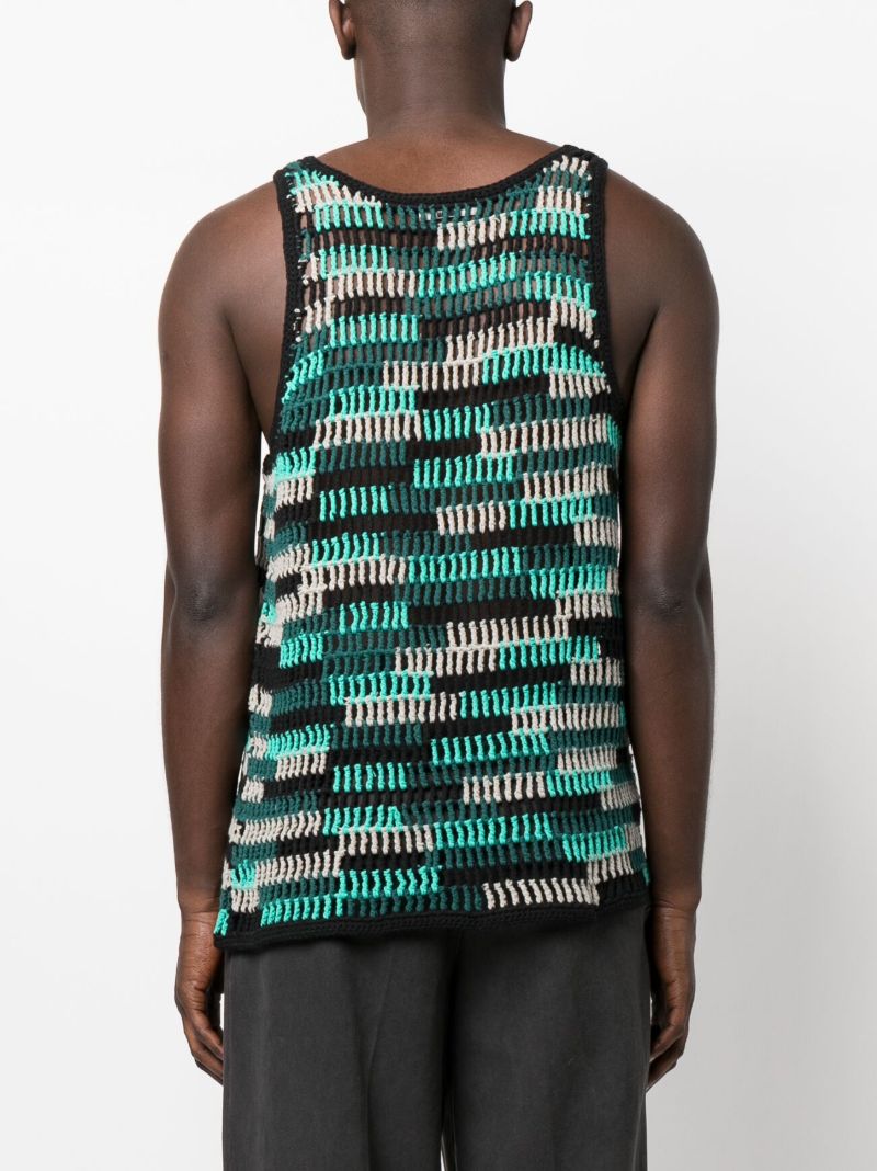 Green Crochet Tank Top