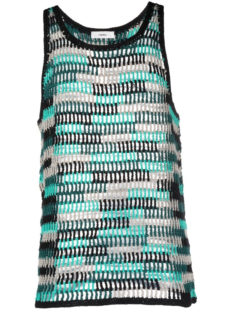 Green Crochet Tank Top