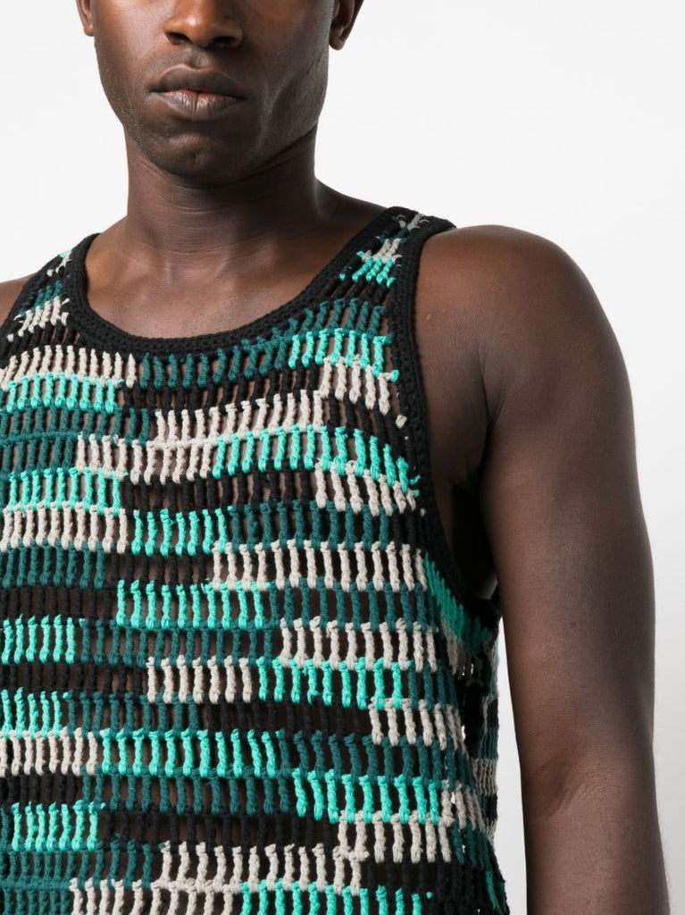 Green Crochet Tank Top