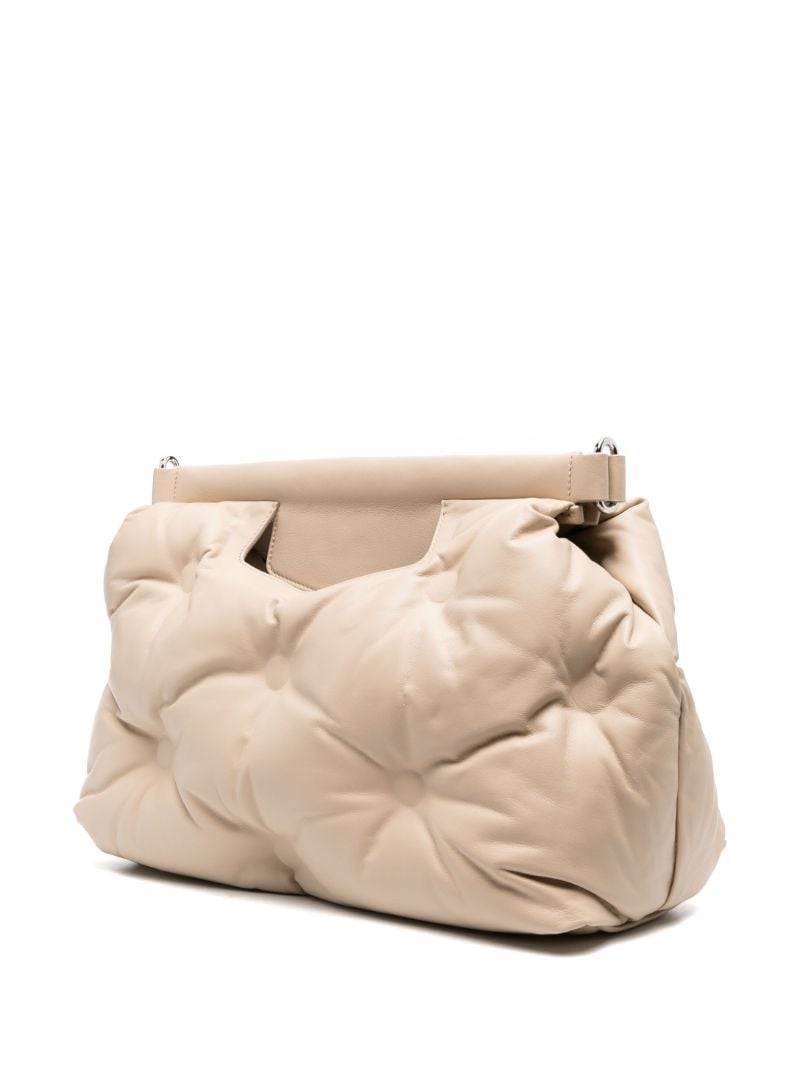 Brown Glam Slam Medium Quilted Shoulder Bag