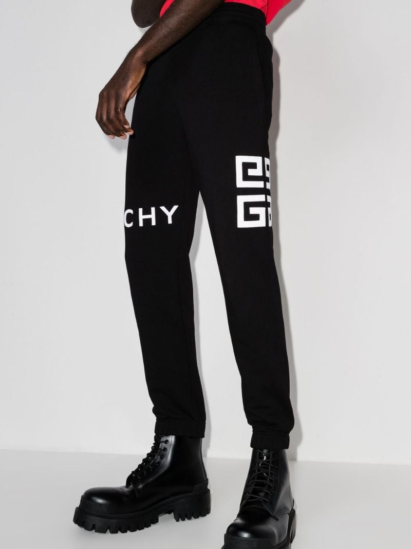 Logo Embroidered Cotton Track Pants