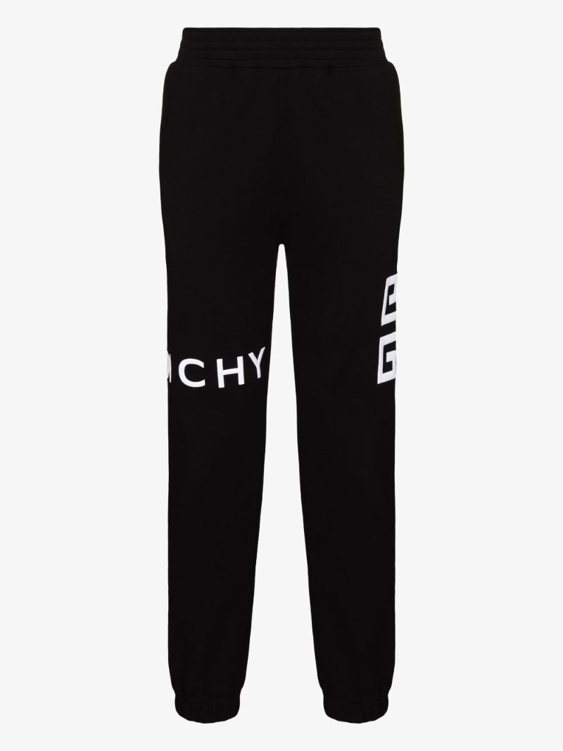 Logo Embroidered Cotton Track Pants