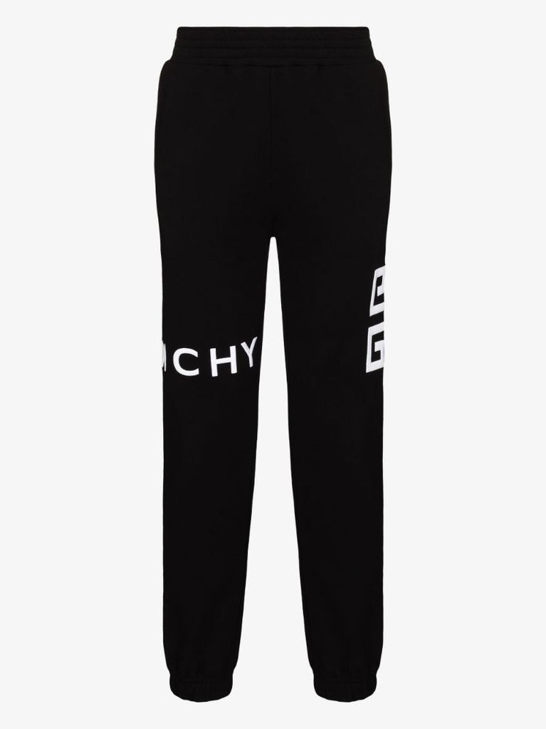 Logo Embroidered Cotton Track Pants