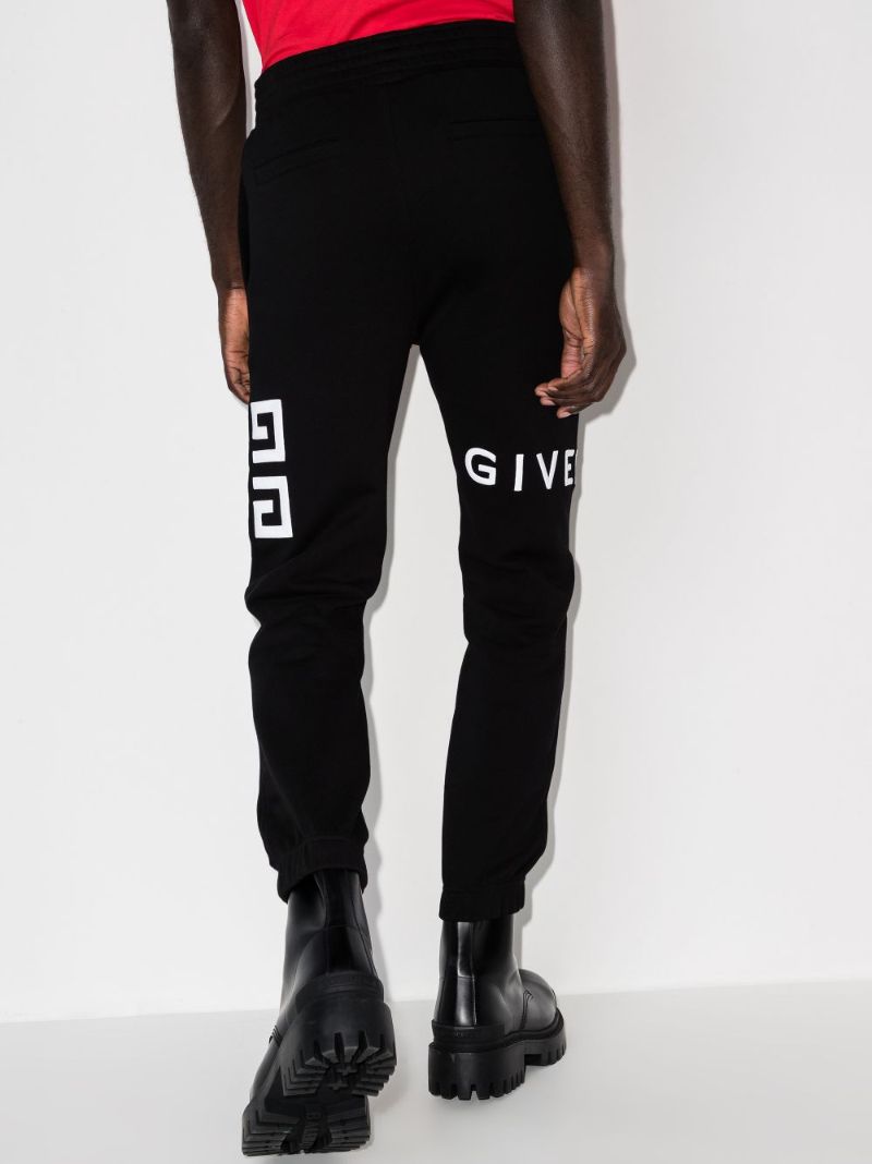 Logo Embroidered Cotton Track Pants