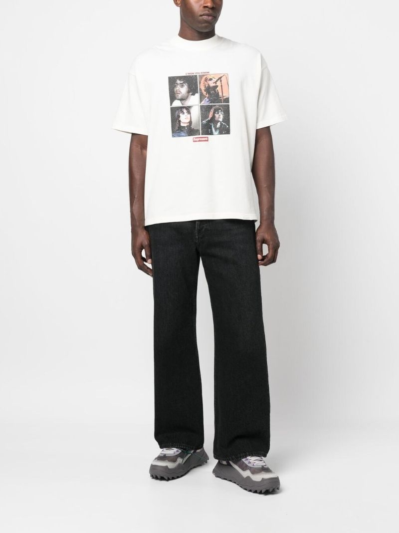 X Liam Gallagher White C'mon You Know Printed T-shirt