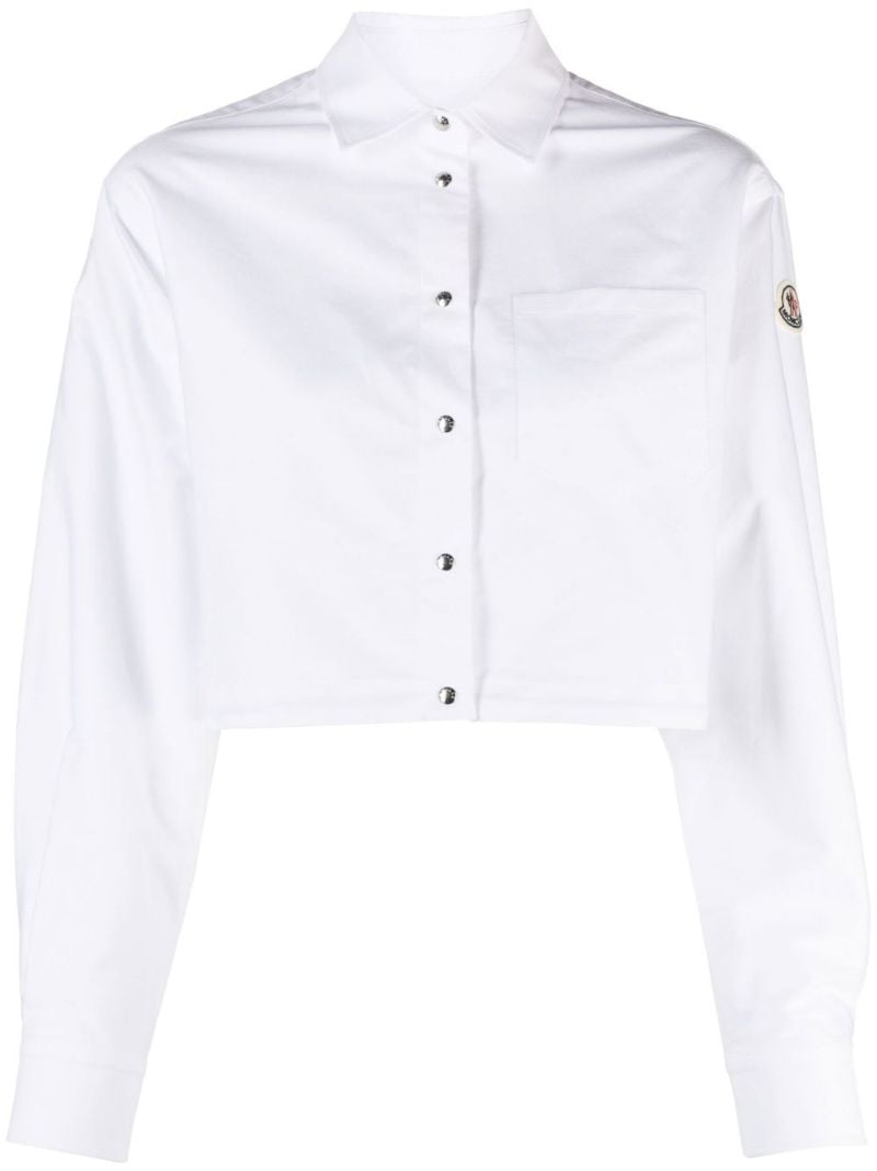 White Cropped Shirt