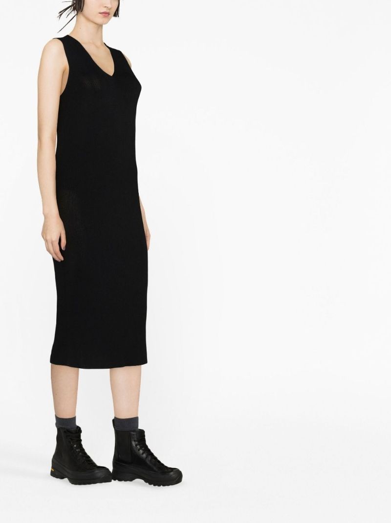 Black Knitted Midi Dress
