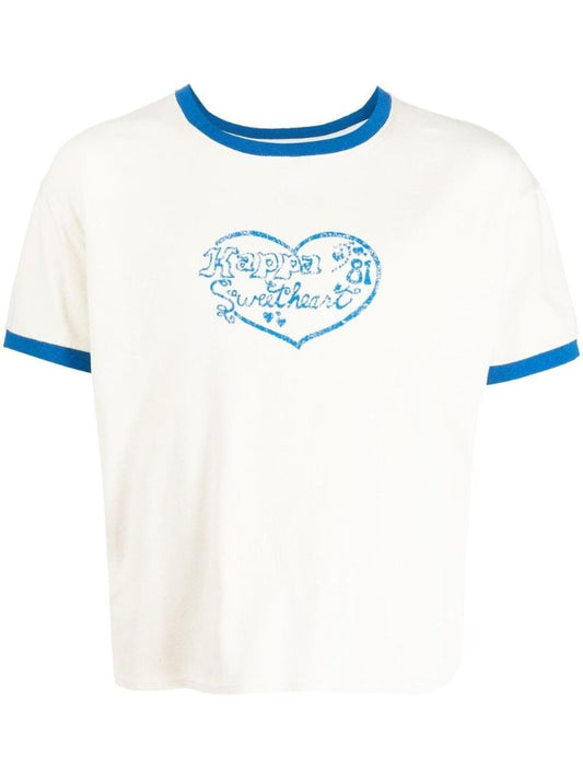 White Graphic Print T-shirt