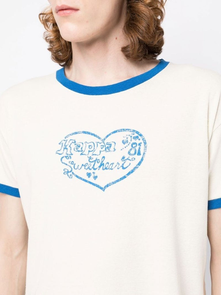 White Graphic Print T-shirt