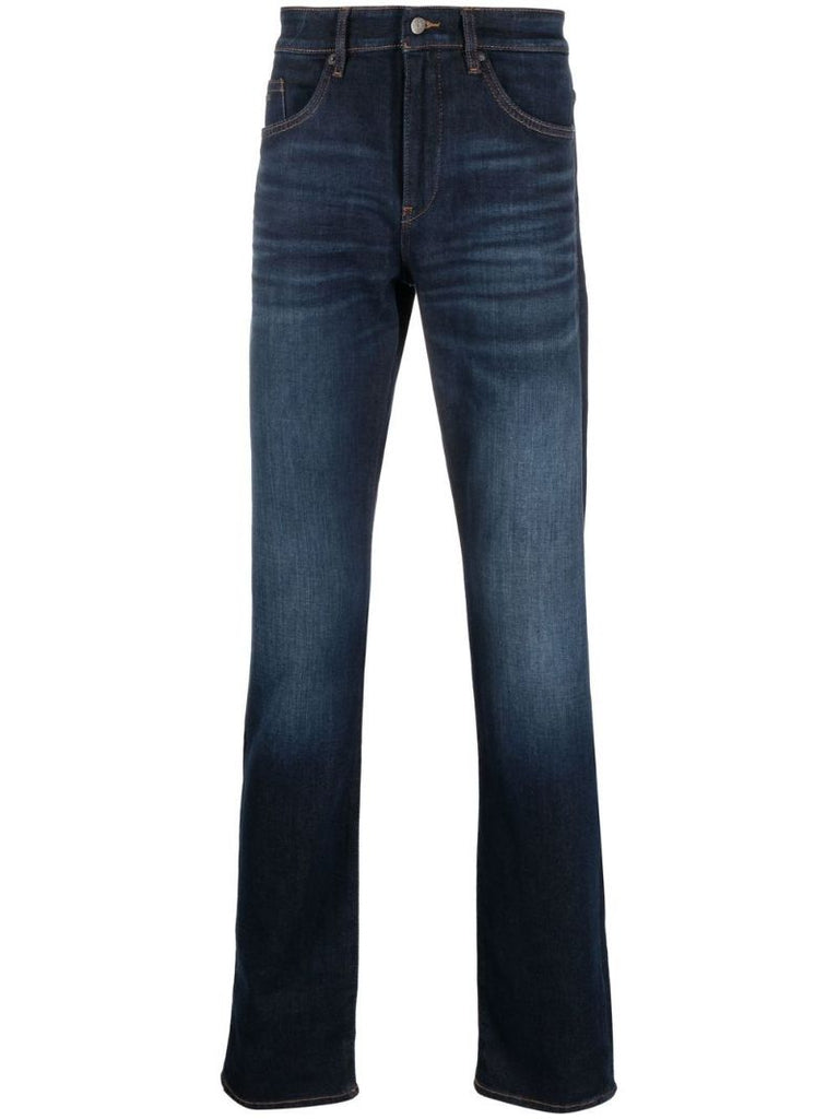 Blue Delaware Straight-leg Jeans