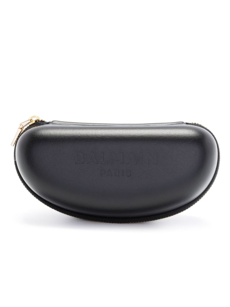 Black Fleche Rectangular Mask Sunglasses