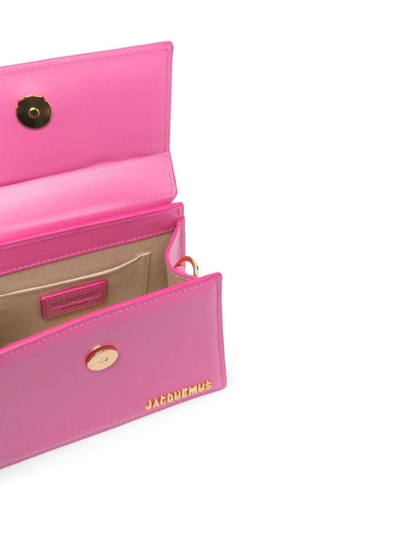 Pink Le Chiquito Noeud Leather Top Handle Bag