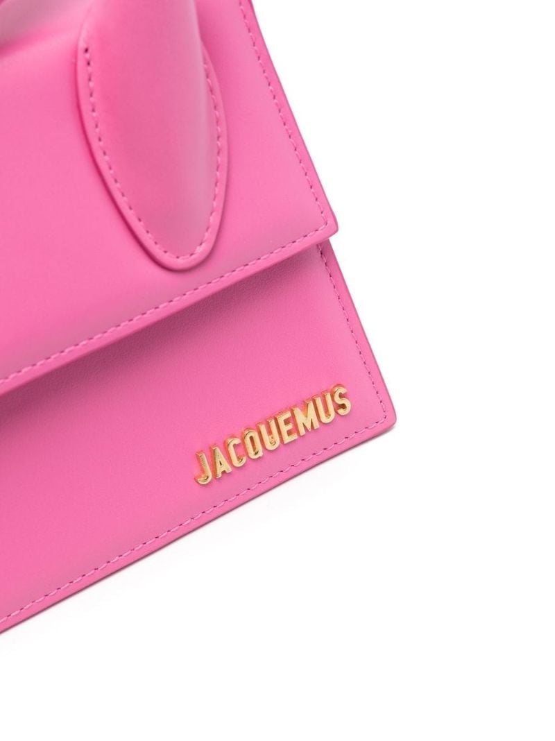Pink Le Chiquito Noeud Leather Top Handle Bag