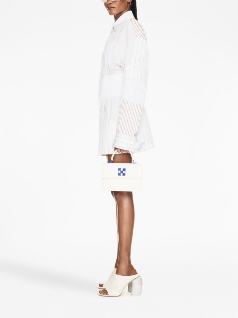 White and Blue Jitney 1.4 Handbag
