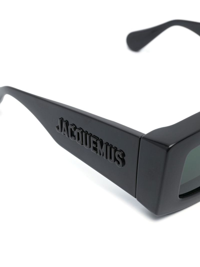 Black Les Lunettes Tupi Square Sunglasses