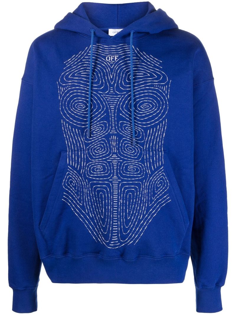 Blue Body Stitch Skate Hoodie
