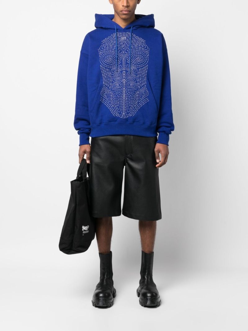 Blue Body Stitch Skate Hoodie