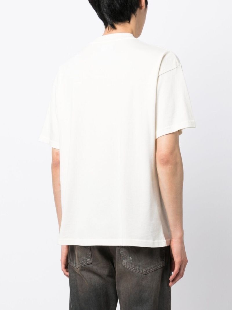 White Graphic Print T-shirt