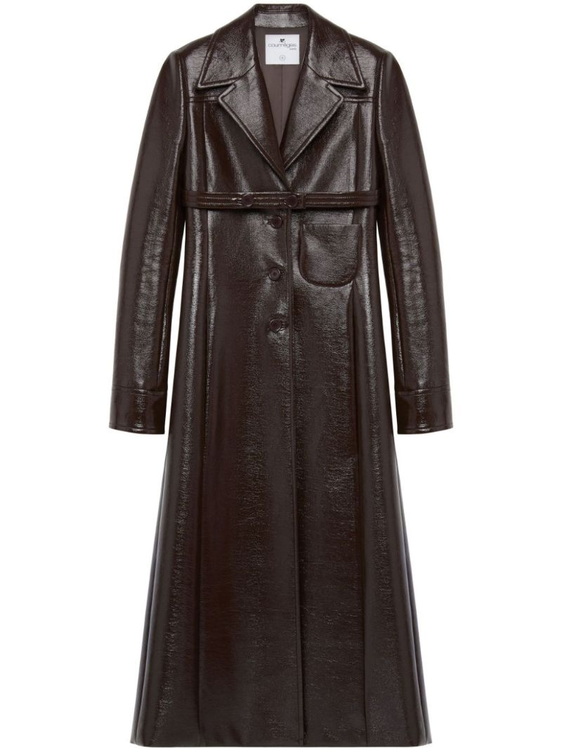 Brown Heritage Belted Tailored Coat