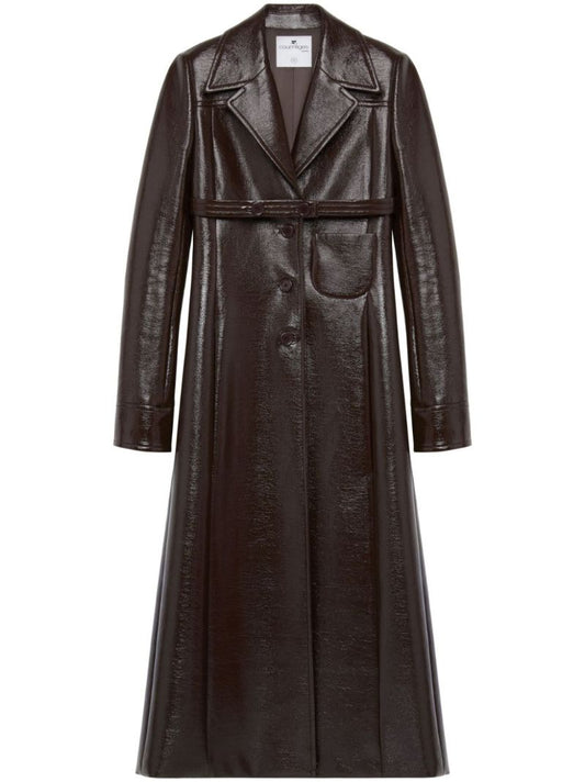 Brown Heritage Belted Tailored Coat