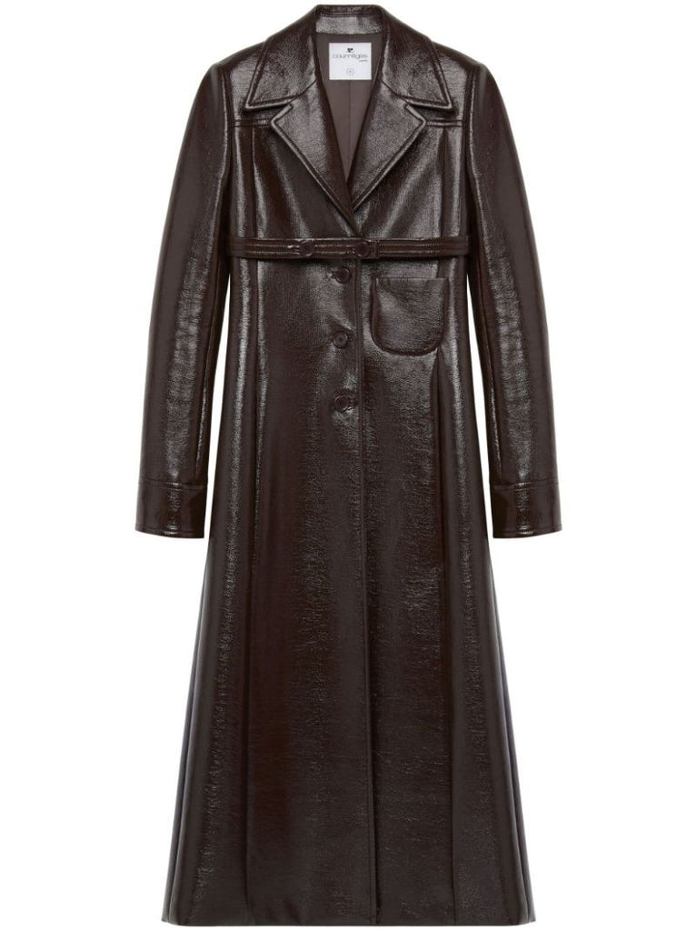 Brown Heritage Belted Tailored Coat