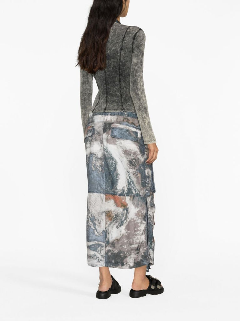 Grey O-mirf-cmf Cargo Skirt