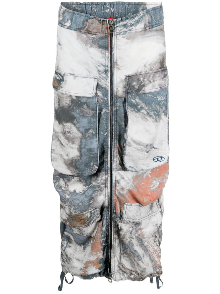 Grey O-mirf-cmf Cargo Skirt
