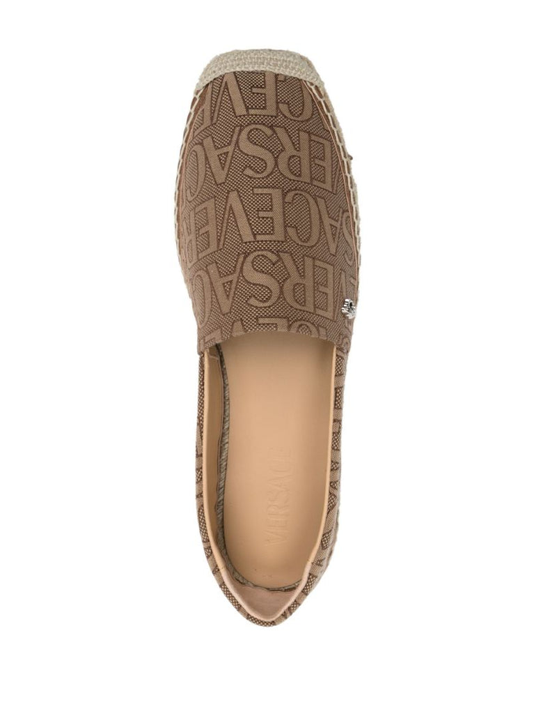 Brown Versace Allover Espadrilles