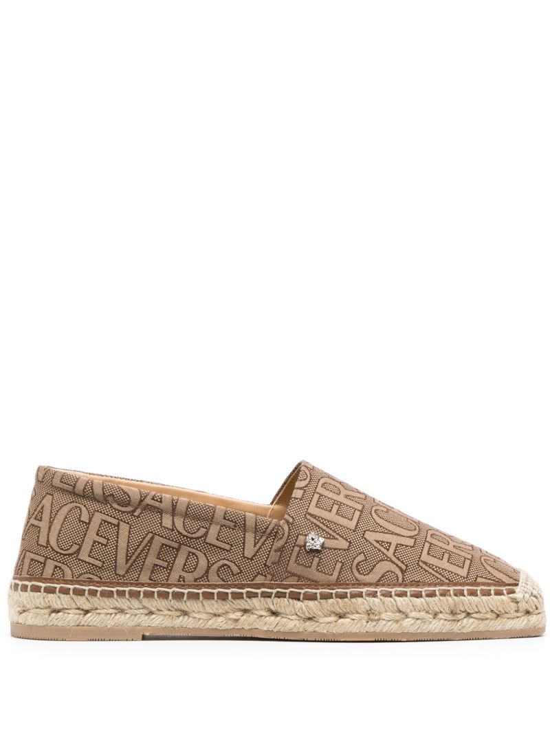 Brown Versace Allover Espadrilles