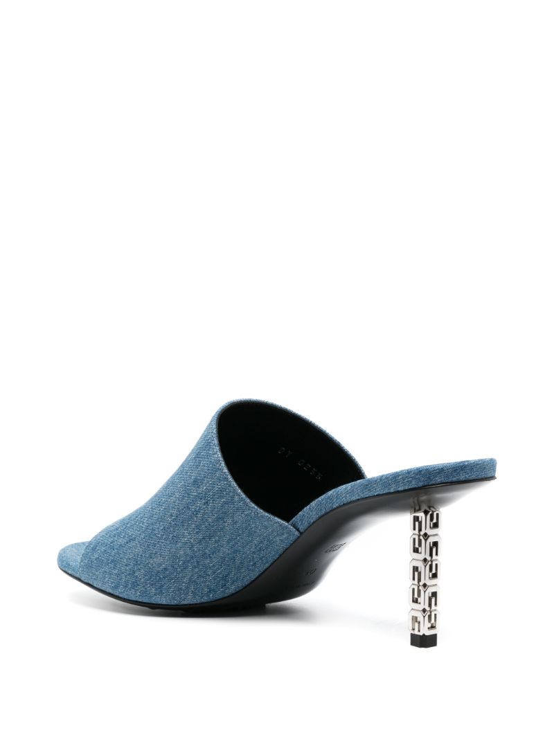 Blue G Cube 70 Denim Mules