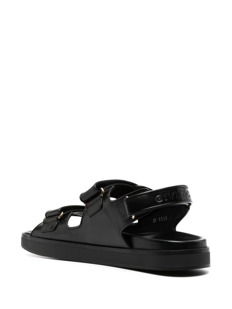 Black 4g Plaque Sandals