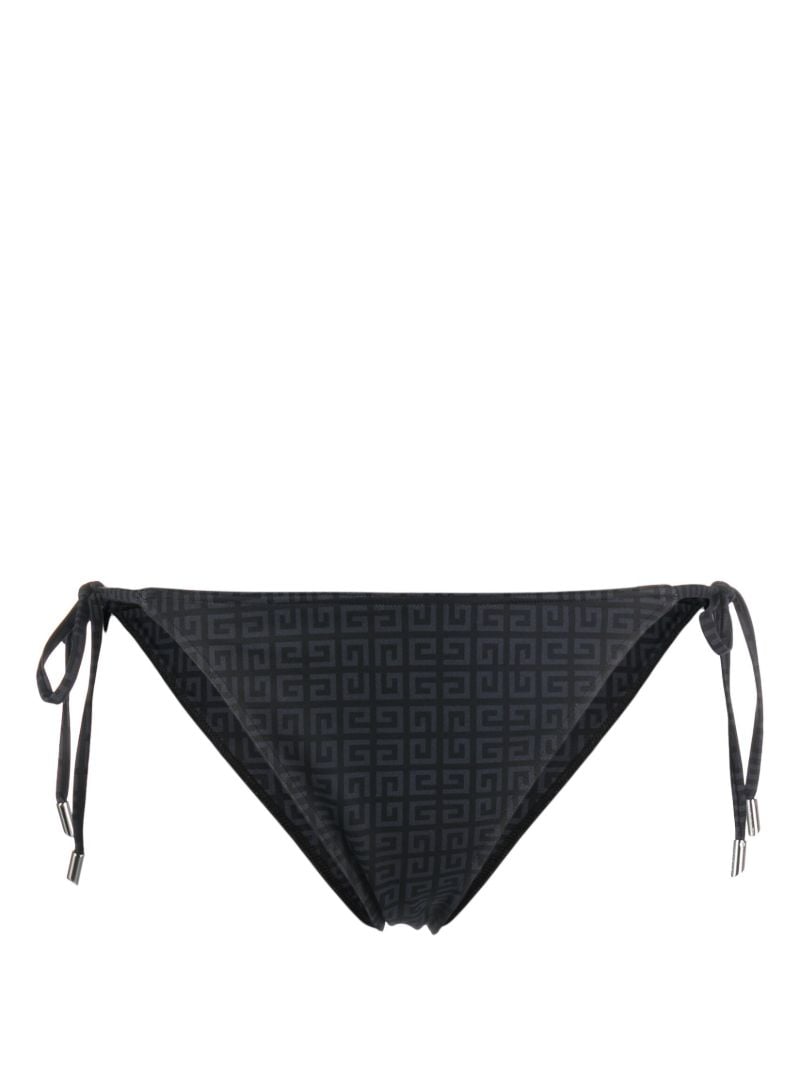 Black Logo Jacquard Bikini Bottom