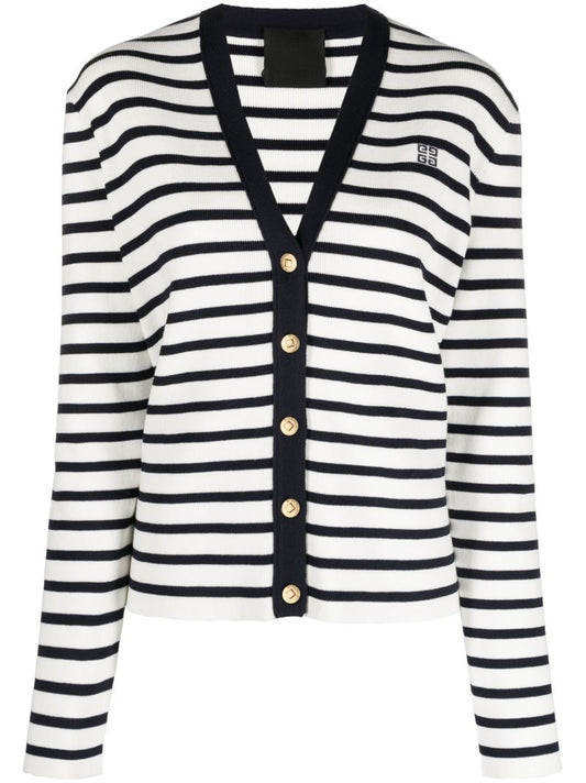 Blue Sailor Striped Cardigan