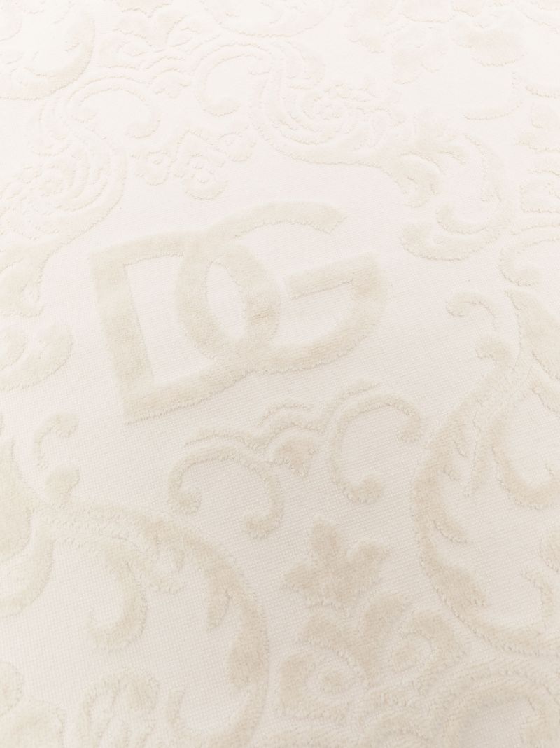 Neutral Logo-jacquard Cotton Bath Mat