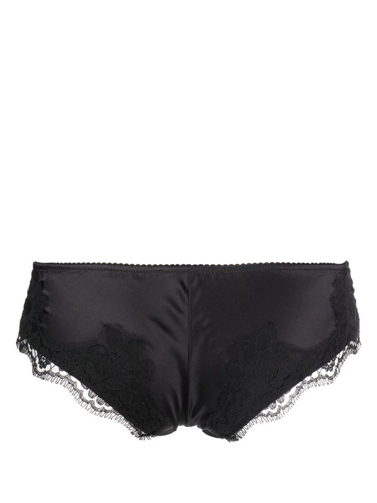 Black Lace Detail Briefs