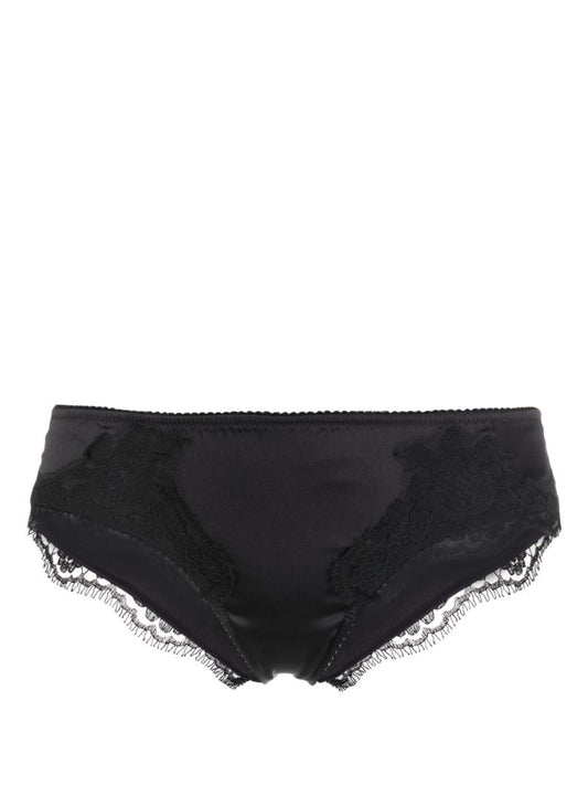 Black Lace Detail Briefs