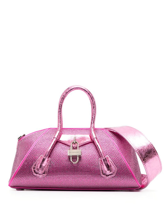Pink Antigona Stretch Mini Top Handle Bag
