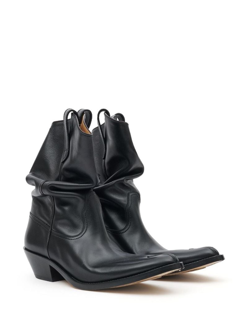 Black Tabi Western 55 Leather Boots