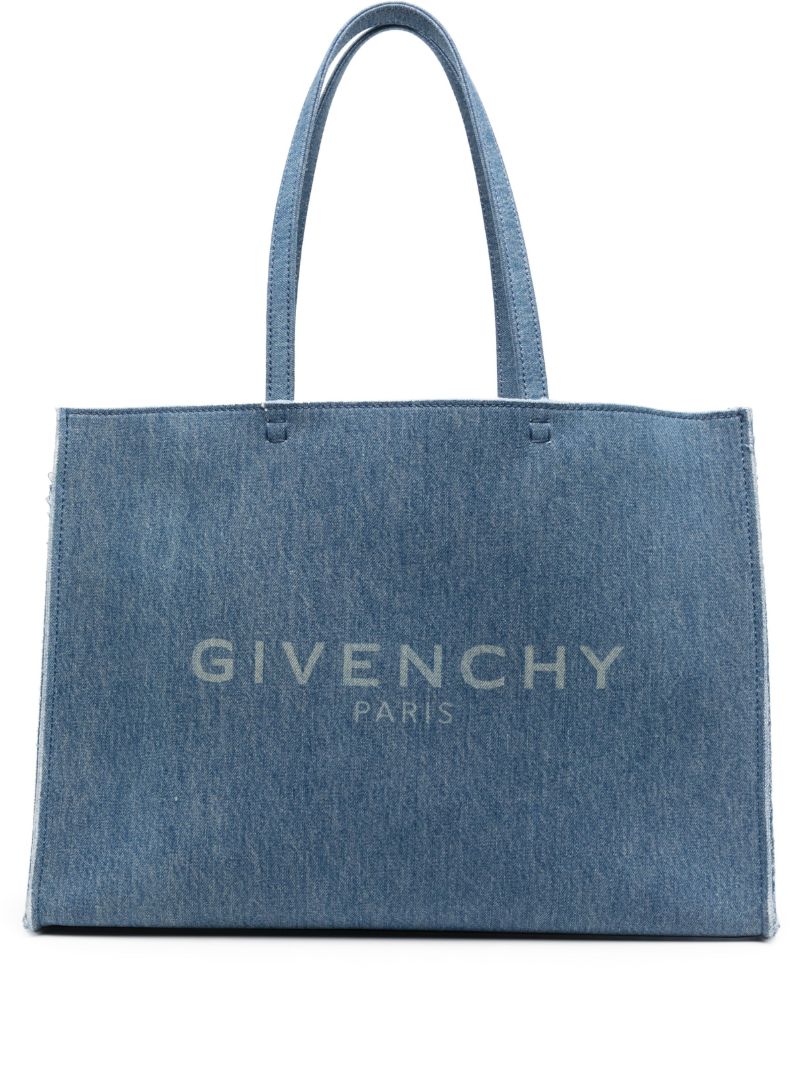Blue G-tote Denim Tote Bag