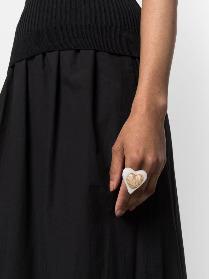 Gold-tone Heart Ring
