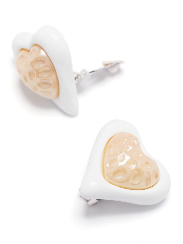 Gold-tone Heart Stud Earrings