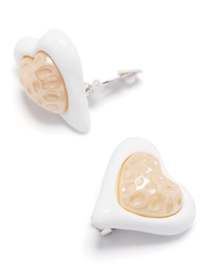 Gold-tone Heart Stud Earrings