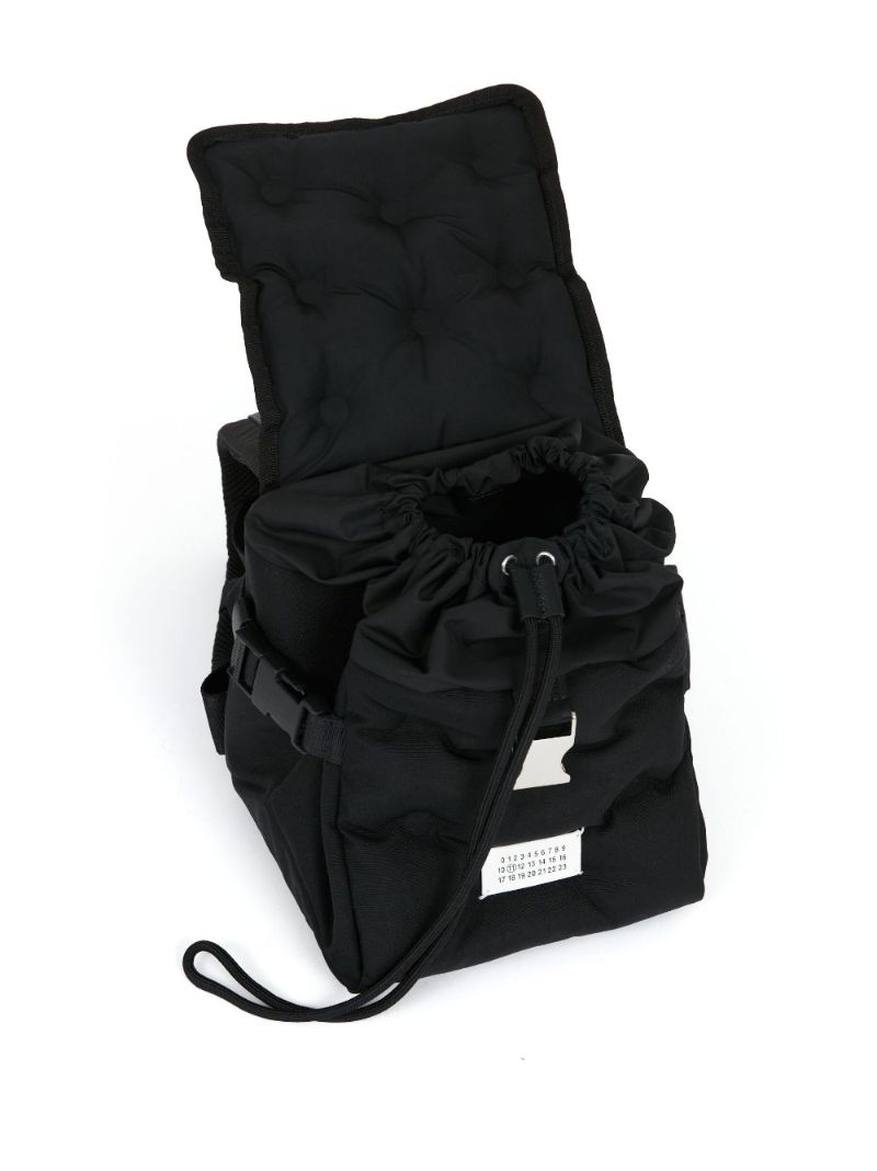 Black Glam Slam Logo-patch Small Backpack