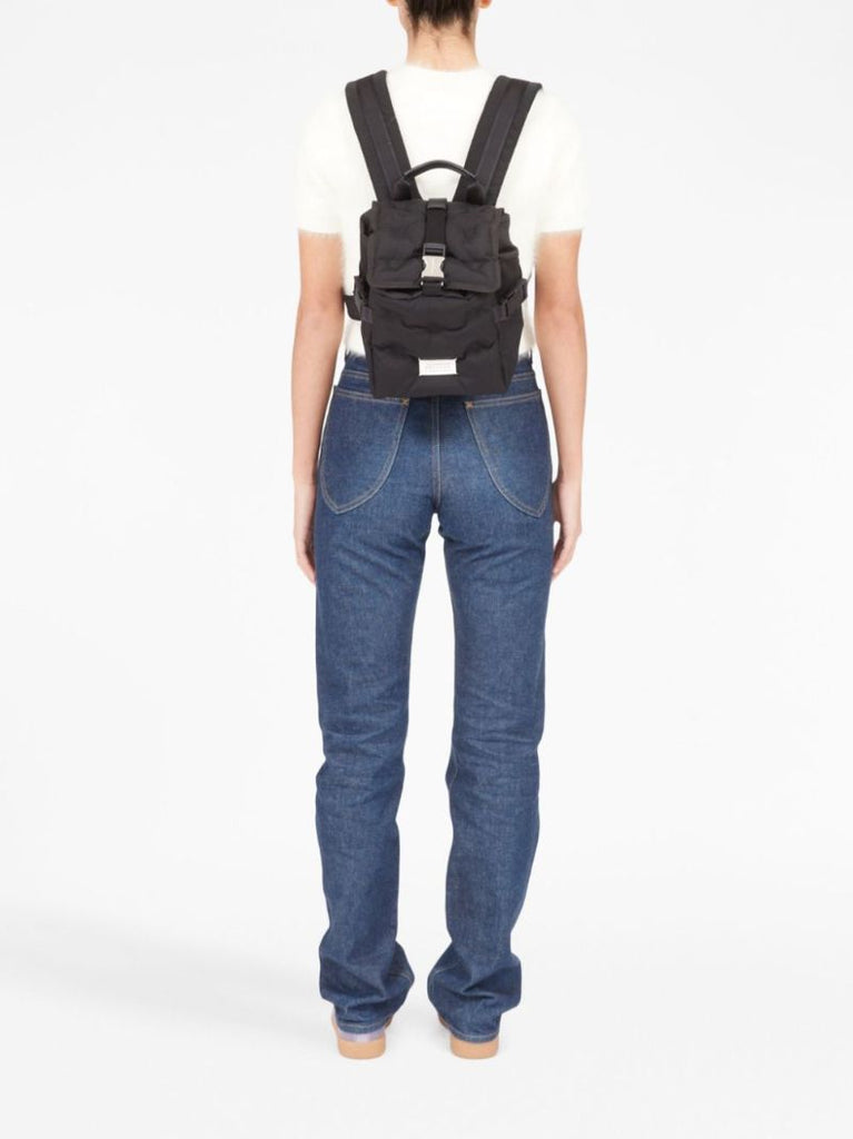 Black Glam Slam Logo-patch Small Backpack