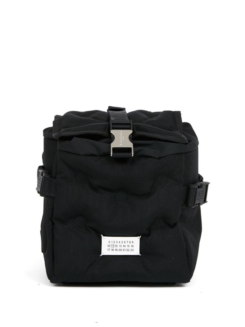 Black Glam Slam Logo-patch Small Backpack