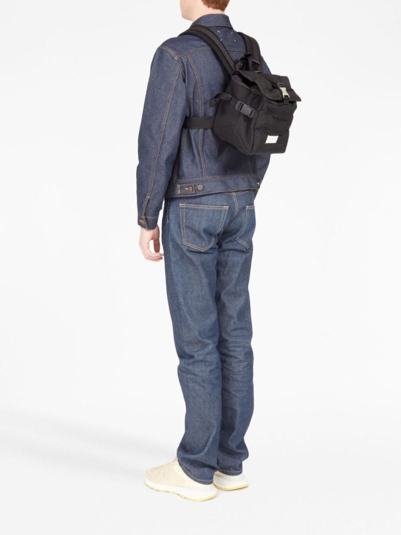 Black Glam Slam Logo-patch Small Backpack